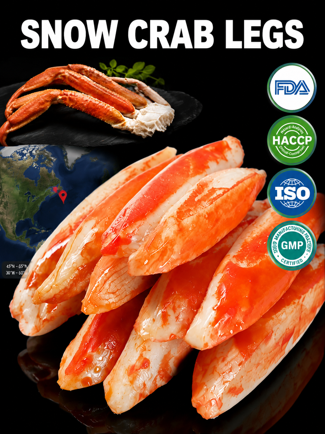 Alaskan snow crab legs