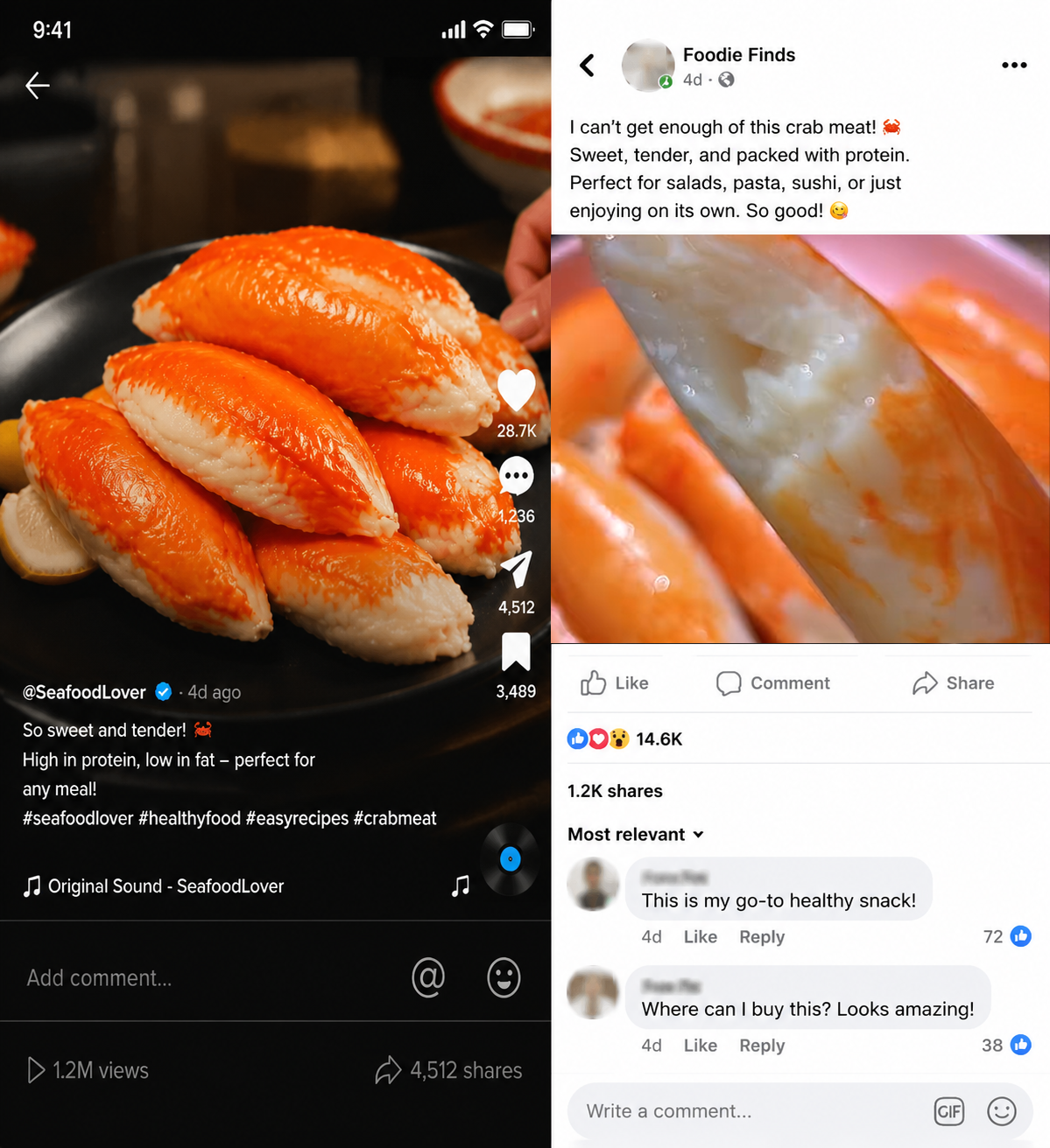 Alaskan snow crab legs